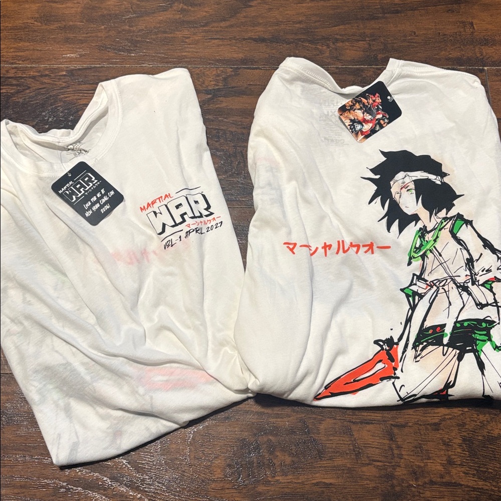 FANATICS FEST NYC Martial War Vol 1 April 2027 TWO Graphic shirts XL- PACK OF 2-